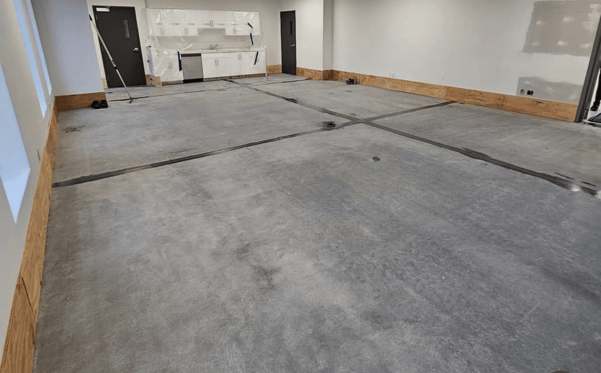 Concrete coating finish